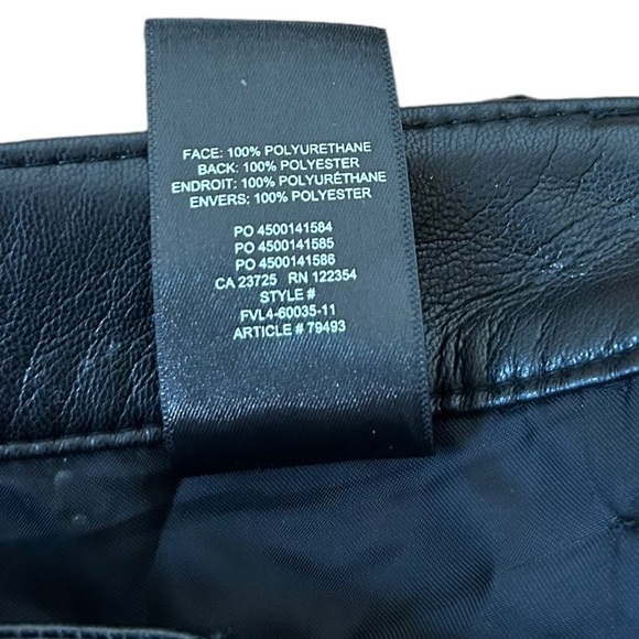 ARITZIA Wilfred Free Melina Pants- High Waisted Faux Leather Pant - Picture 12 of 15